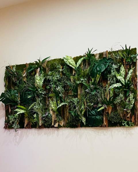 Création de tableau végétal intemporel pour un restaurant situé à Montpellier