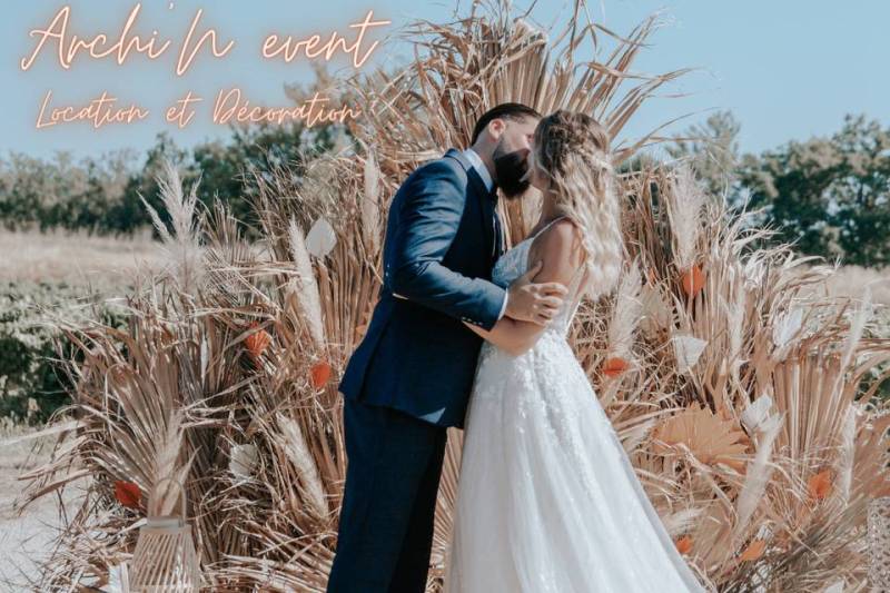 Décoratrice de mariage Colombiers, proche de Béziers Archi'N event